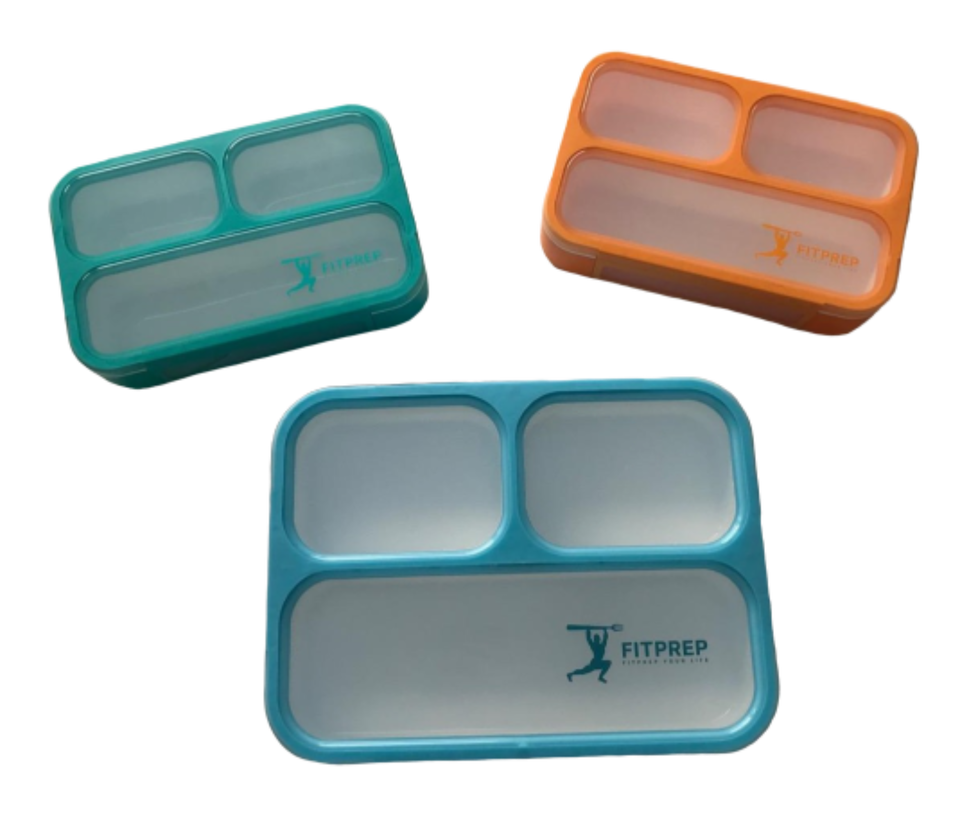 FITPREP Lunchbox Bento Brotdose 3er Set 2 Größen BPA frei